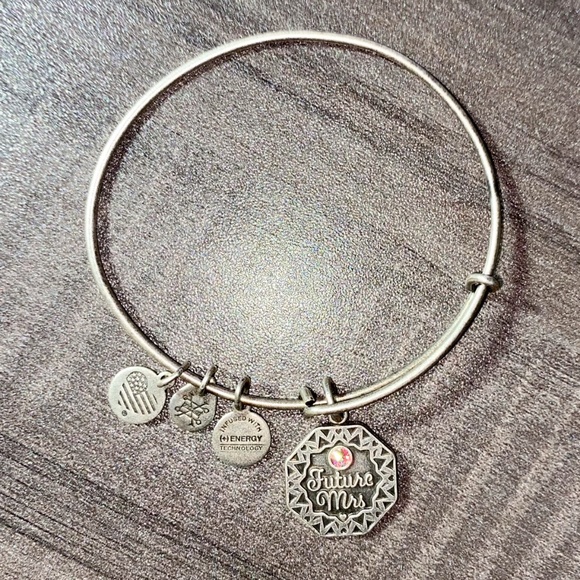 Alex & Ani Silver “Future Mrs." Charm Bracelet - Picture 1 of 2